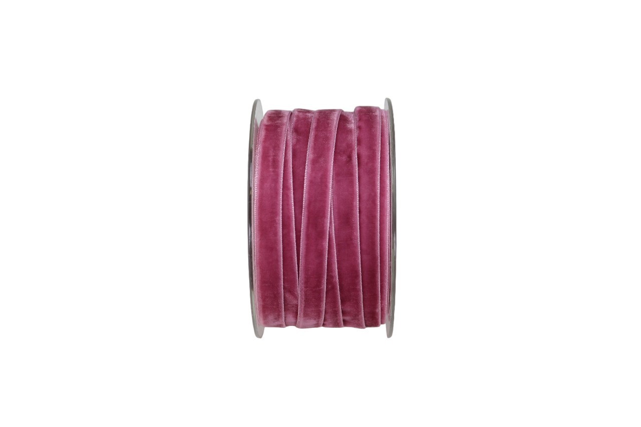 Band Velvet 10 mm 20 Meter rosa 660