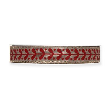 Druckband Misteln 15 mm 18 Meter dusky brown/red/gold 93 Druckband Misteln 15 mm 18 Meter dusky brown/red/gold 93