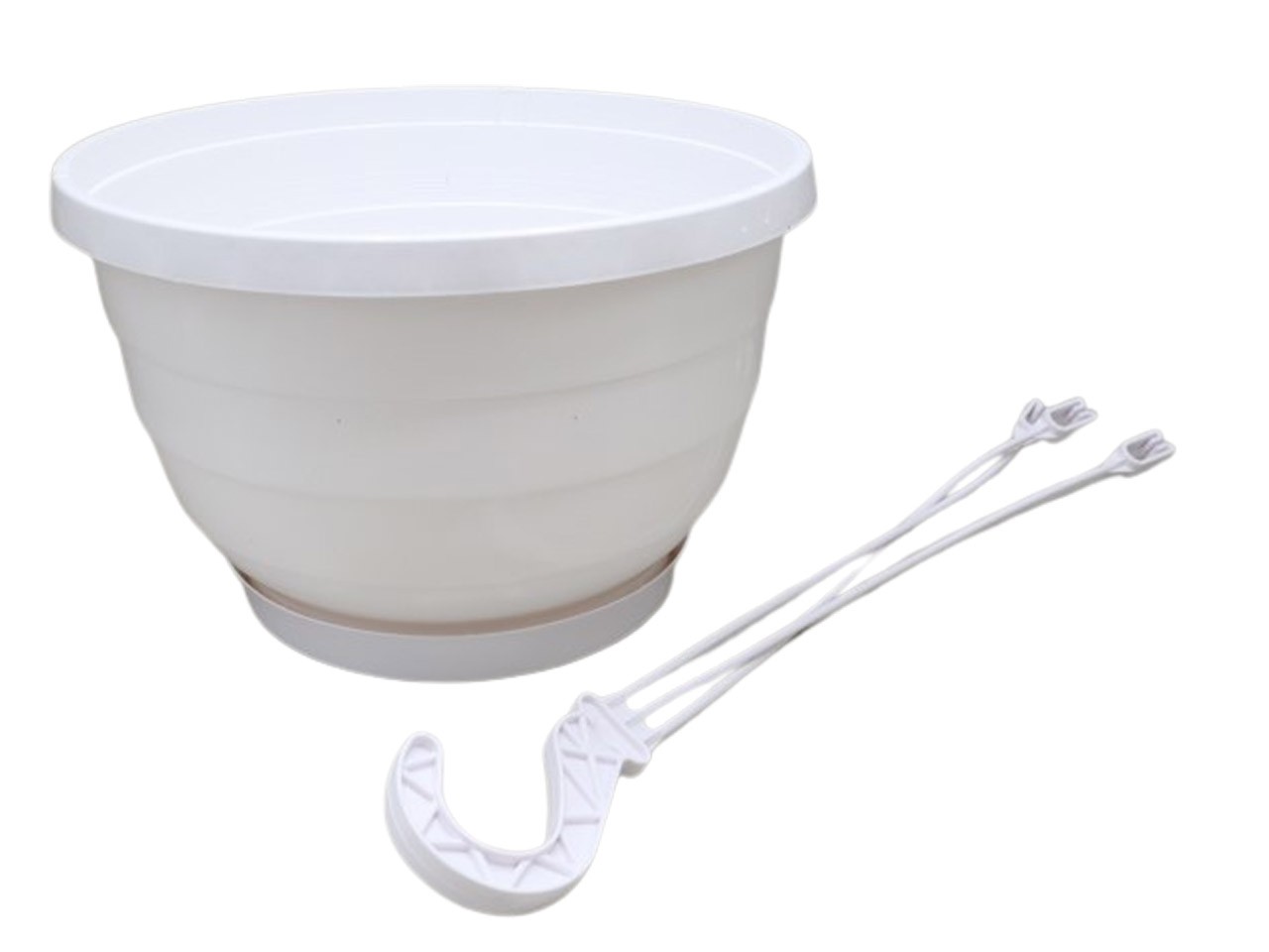 Ampel Komet 30cm inkl.Untersetzer+Aufhänger weiß NETTO