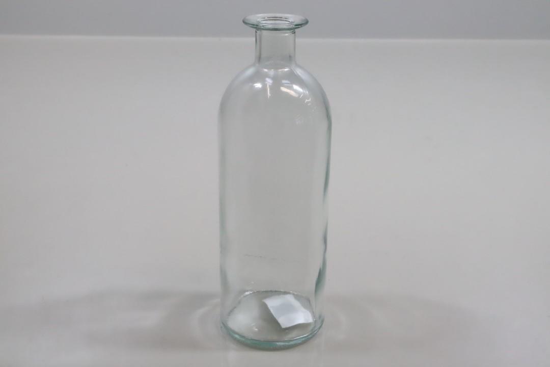 Flasche Glas klar D7 H20,3 cm