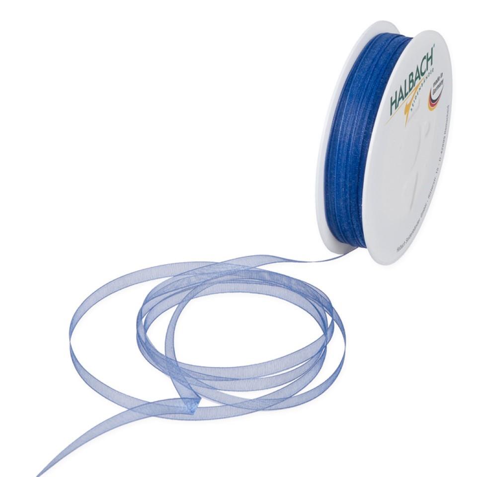 Organza 5mm o.Dr. blau5