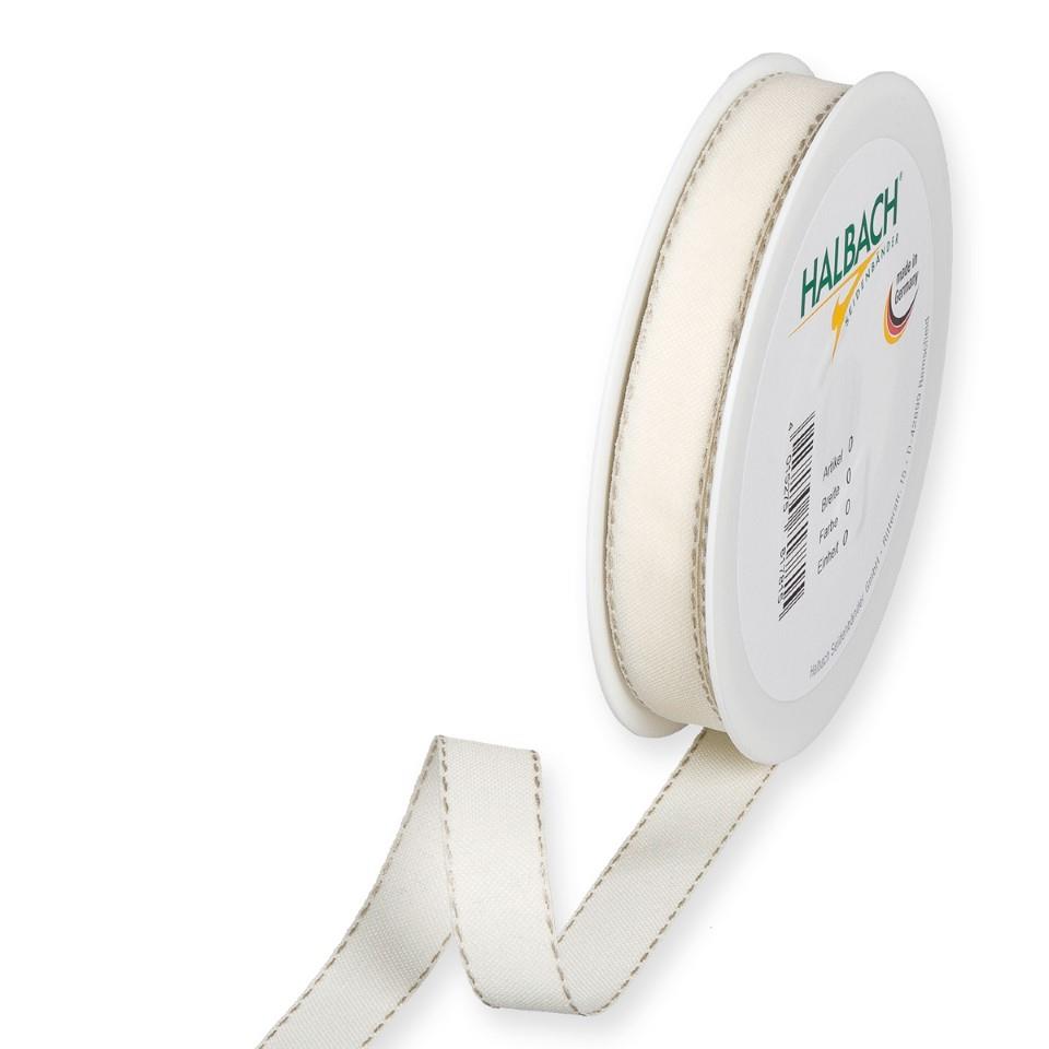 Dekorationsband 15 mm 20 Meter cream/linen 70 Dekorationsband 15 mm 20 Meter cream/linen 70