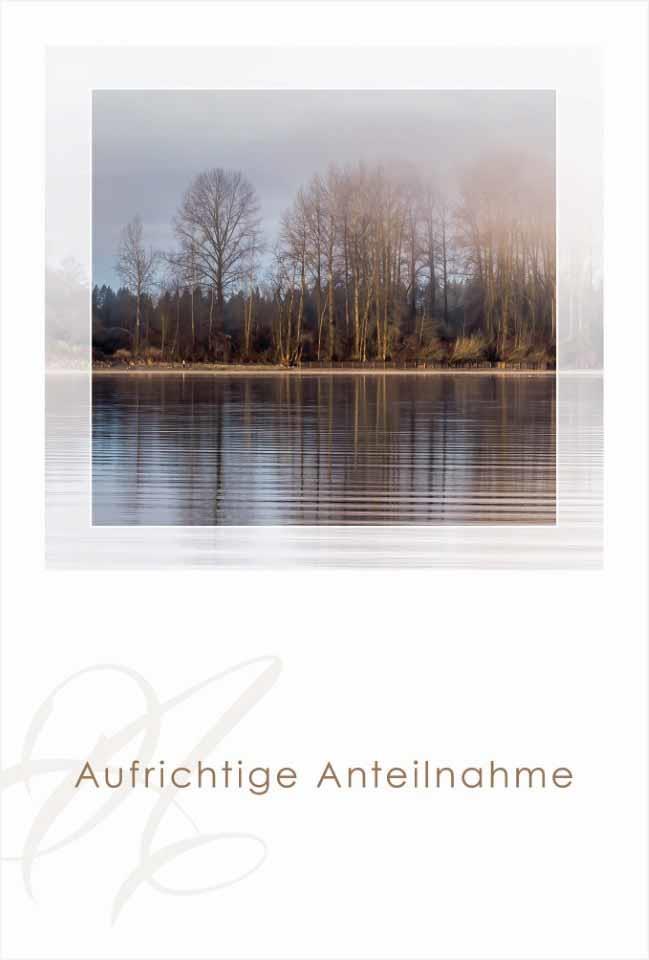 Trauerkarten Aufrichtige Anteilnahme 11,5x17 cm