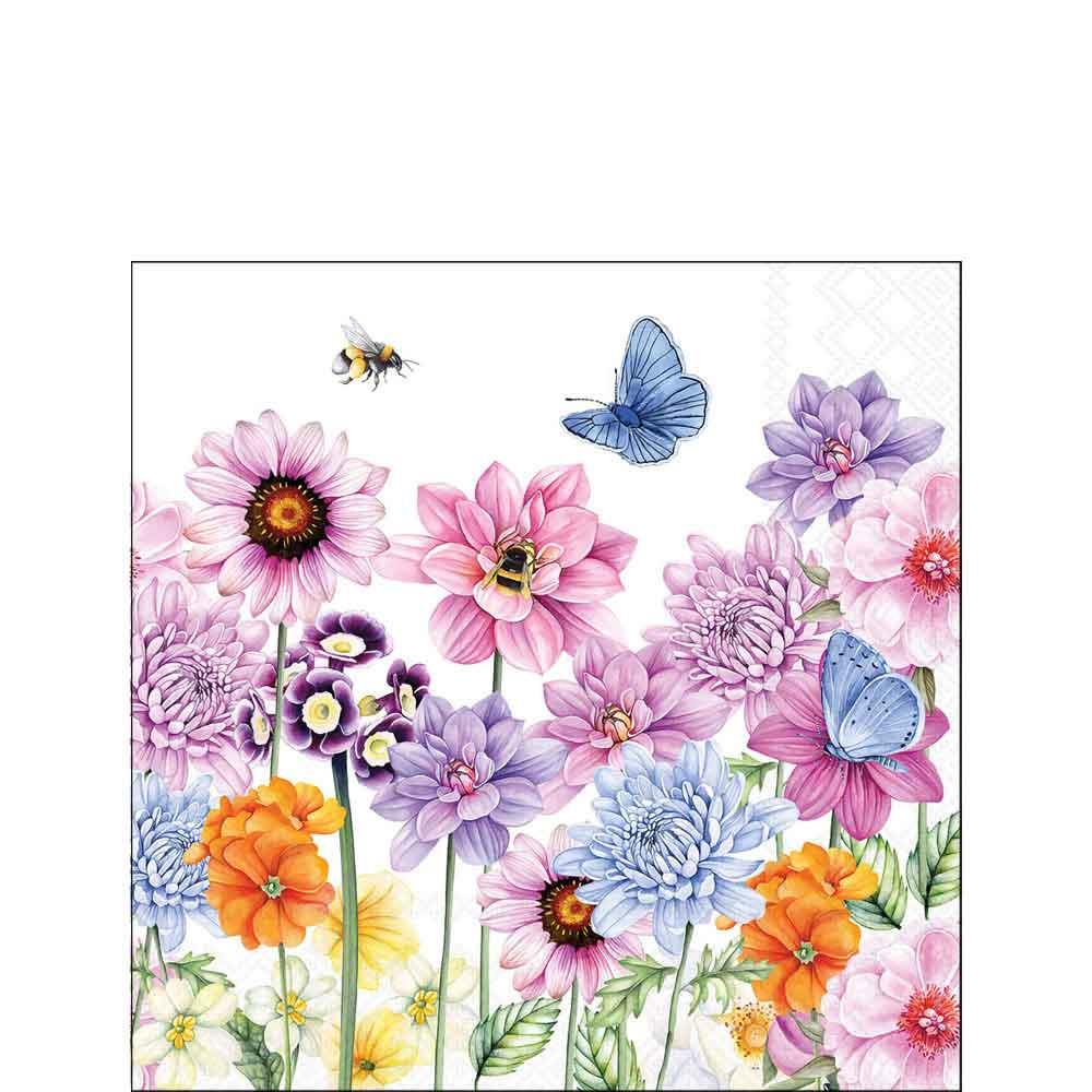 Serviette 25x25 cm Sweet Flowers