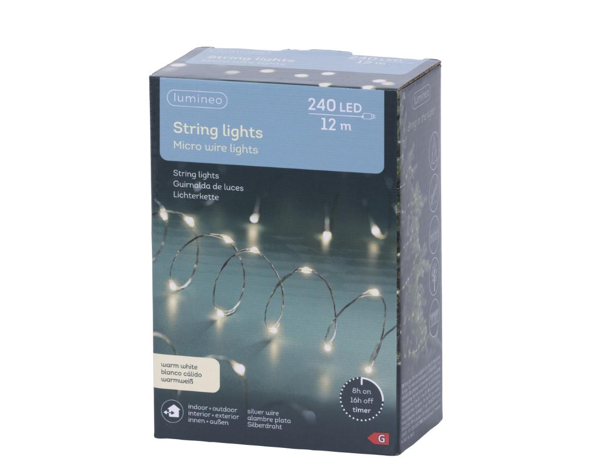 Lichterkette Strang 240LED L11,95mtr außen/innen 240V