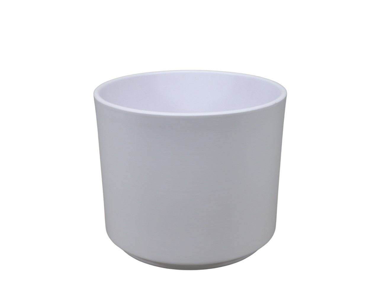 Keramikübertopf Cilindro weiß matt D22cm