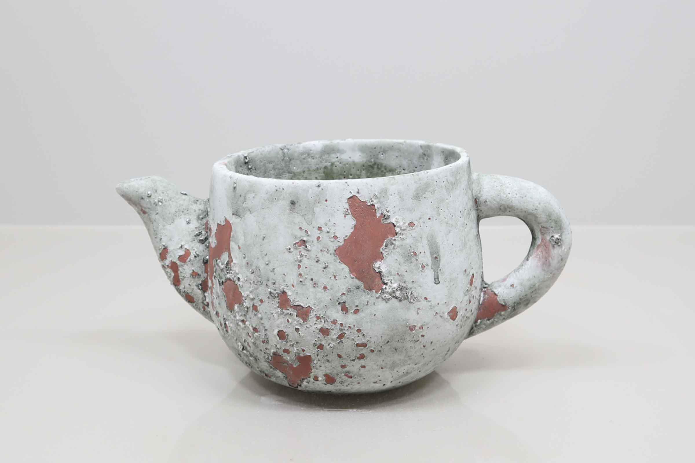 Kanne Ruby Keramik natur-vintage L29,5cm(Öffnung D15cm)