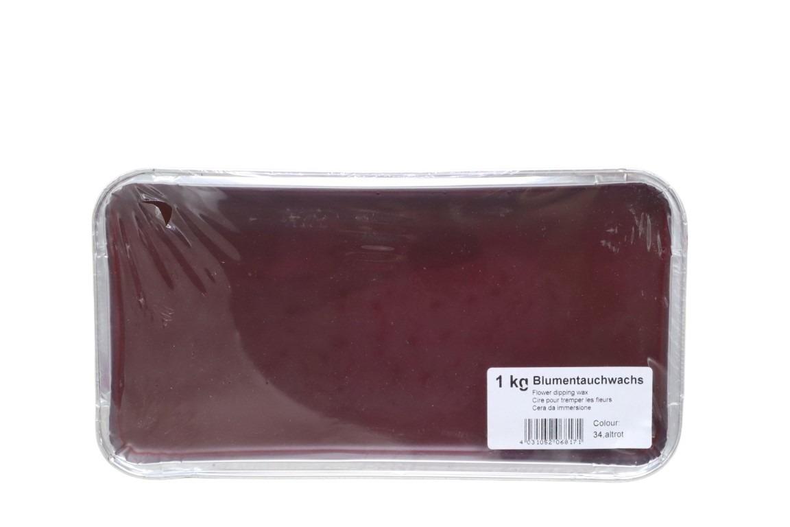 Blumentauchwachs in Aluform 1 kg altrot