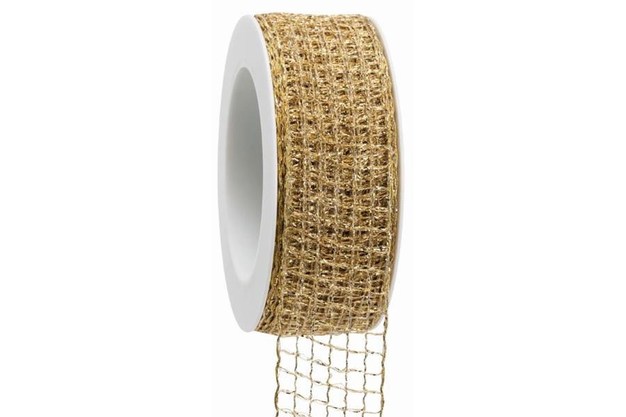 Band Cadillac m. Draht 40 mm 20 Meter gold 15