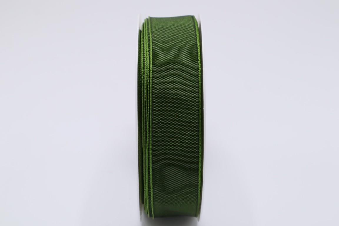 Drahtkantenband 25mm dark green 548