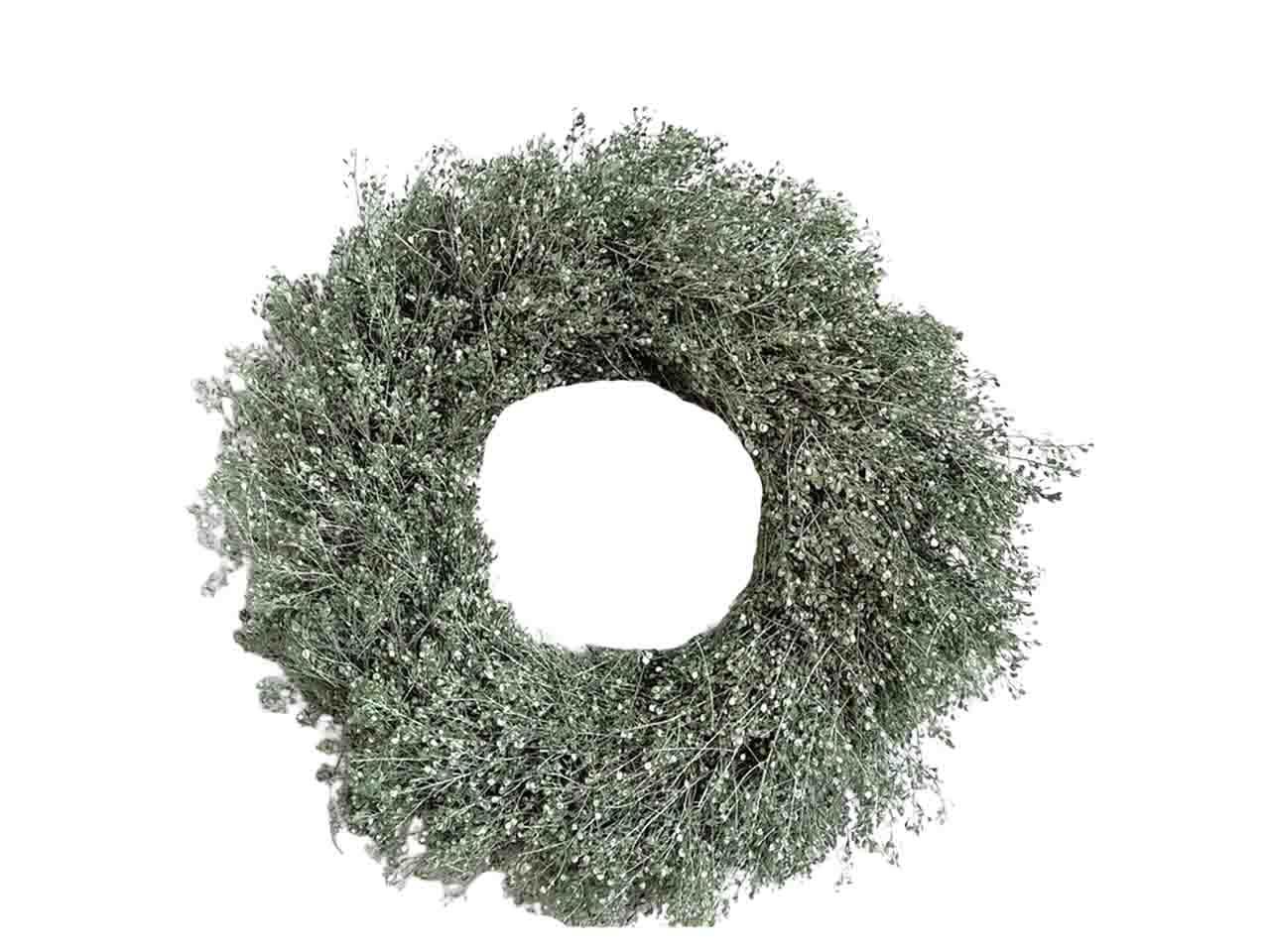 Kranz Lepidium 35cm metallic grün