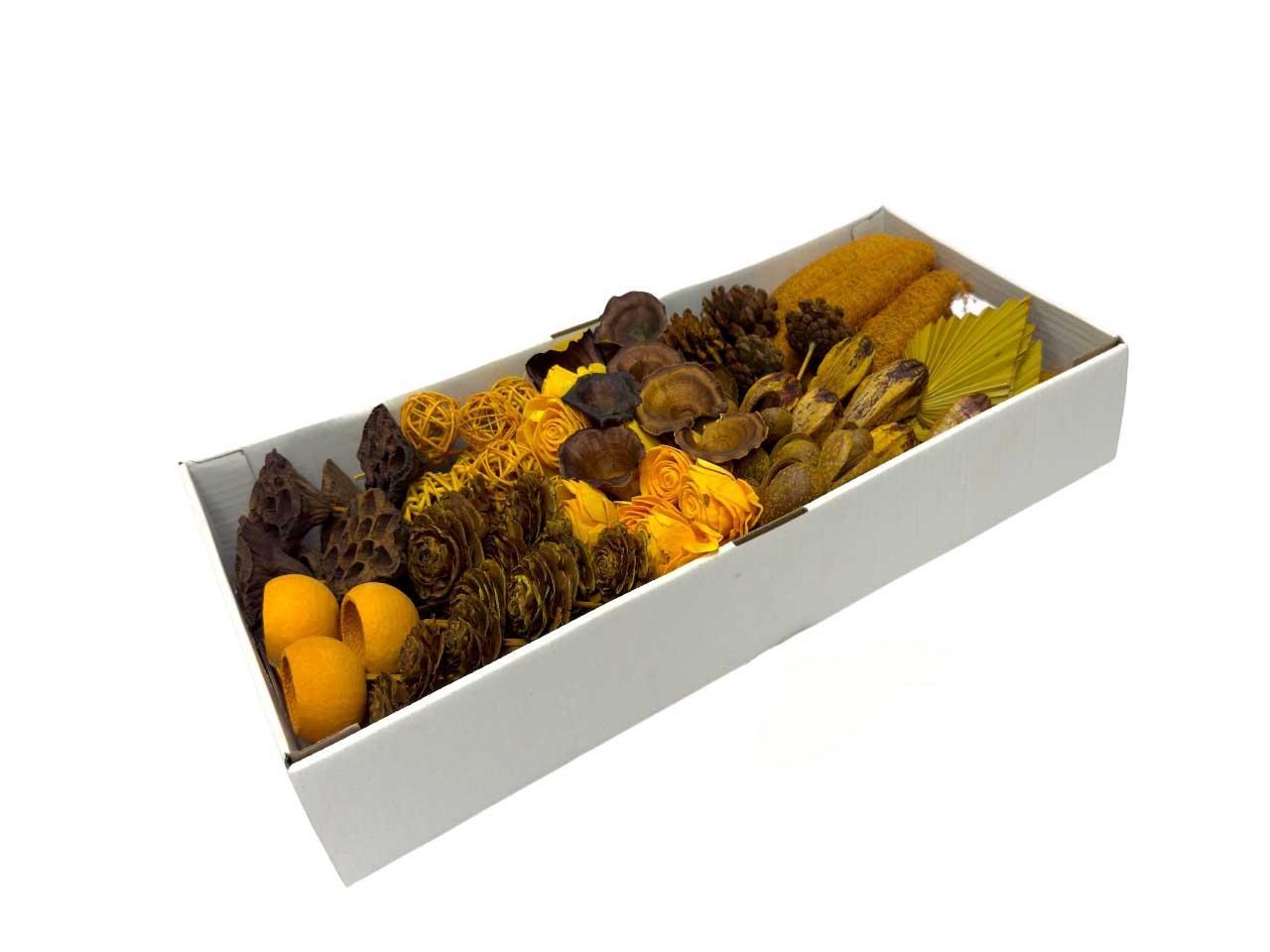 Exotensortiment indisch gestielt klein goldgelb frosted