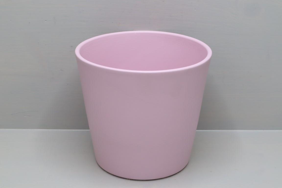 Keramikübertopf Serie 440  8cm rosa matt