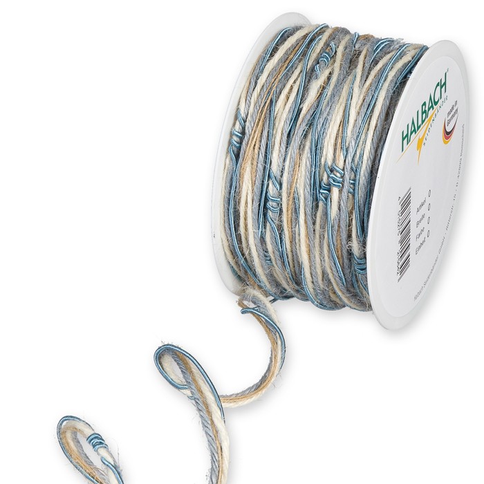 Kordel Materialmix 5 mm 18 Meter hellblau 421