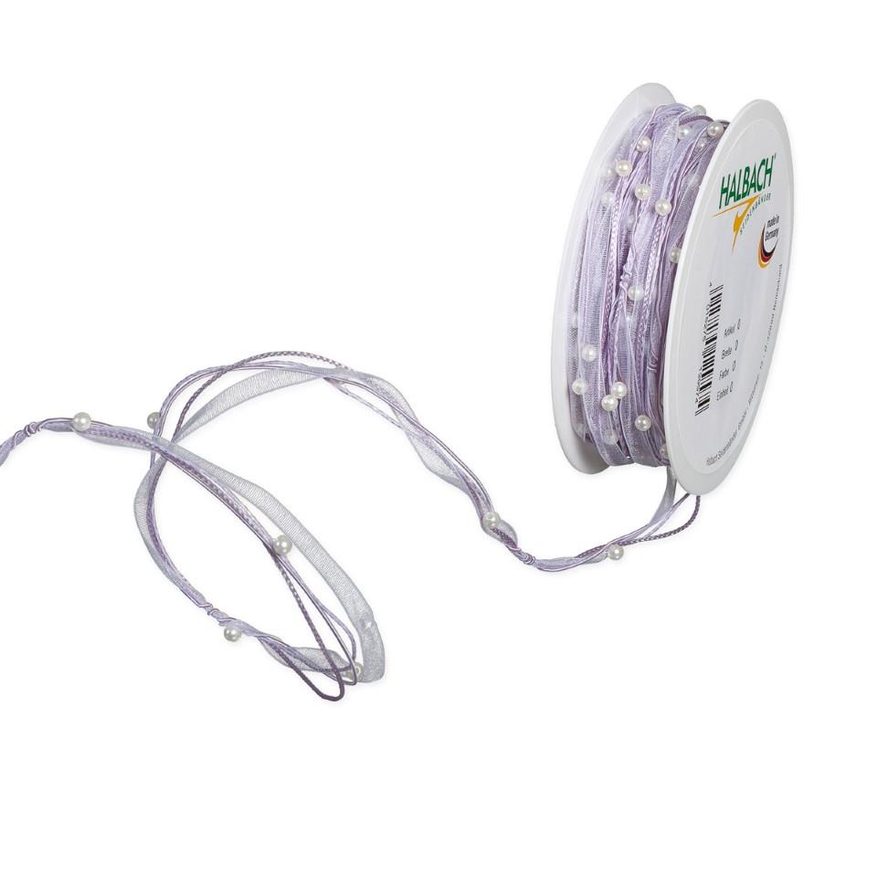 Organza Perlen Kordel 5 mm 15 Meter flieder 537 Organza Perlen Kordel 5 mm 15 Meter flieder 537