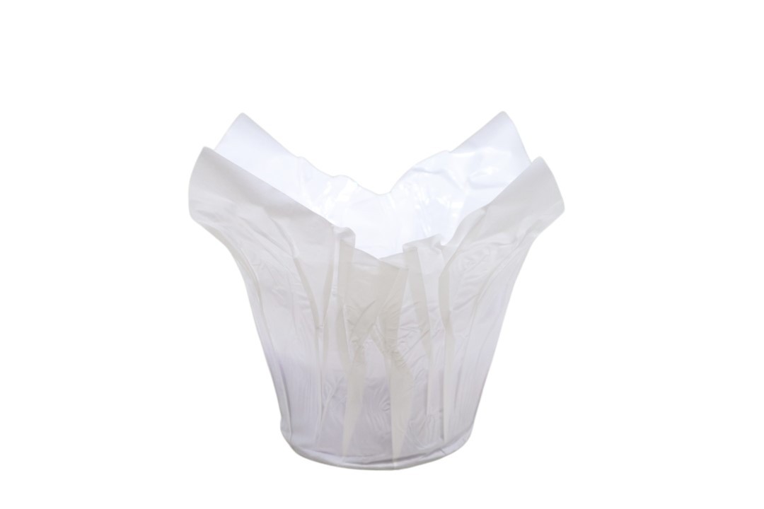 Deco Wraps wasserfest weiß D10,5xH9cm