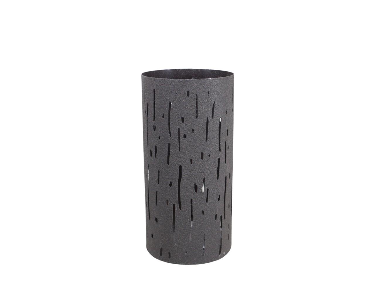 Windlicht Metall braun-antik D15xH30cm
