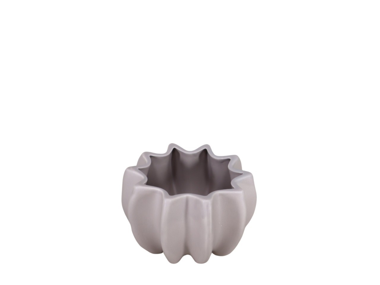 Übertopf Lineart taupe matt Keramik D15x9,5cm
