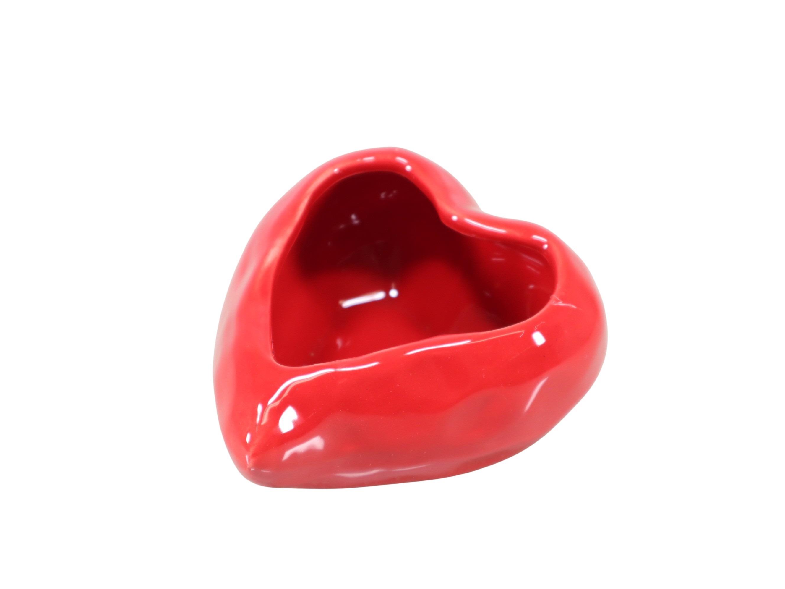 Herzschale Keramik rot D11cm Herzschale Keramik rot D11cm
