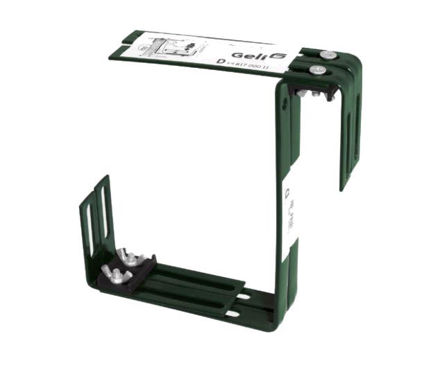 Balkonkastenhalter zweifach (f.Standardkasten) grün