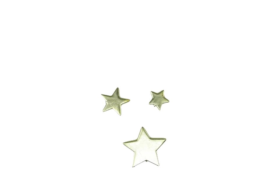 Streuer Sterne sort. Poly gold D 7cm/5cm/3cm NETTO
