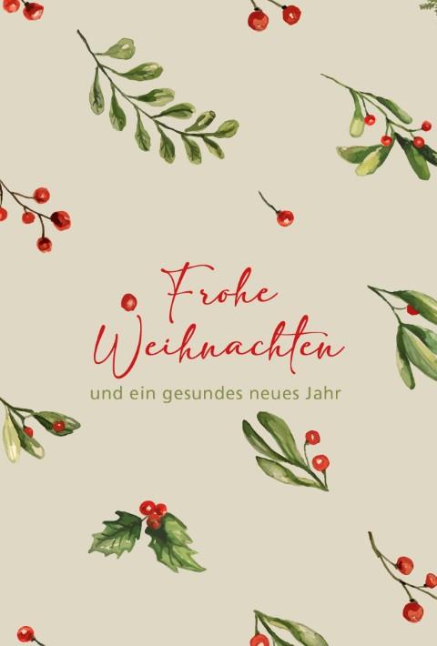 Glückwunschkarten Weihnachten  11,5x17 cm