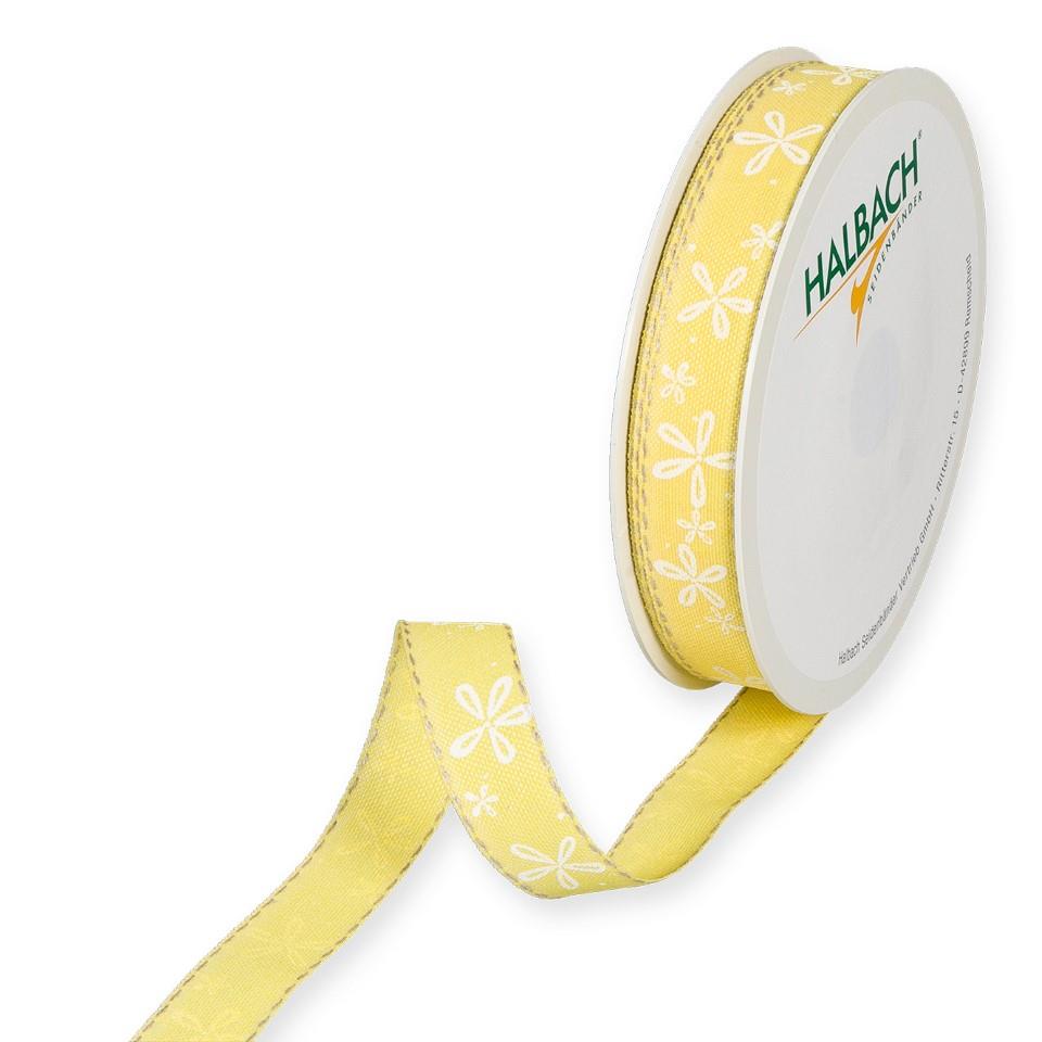 Druckband Blüten 15 mm 18 Meter lemon 912 Druckband Blüten 15 mm 18 Meter lemon 912