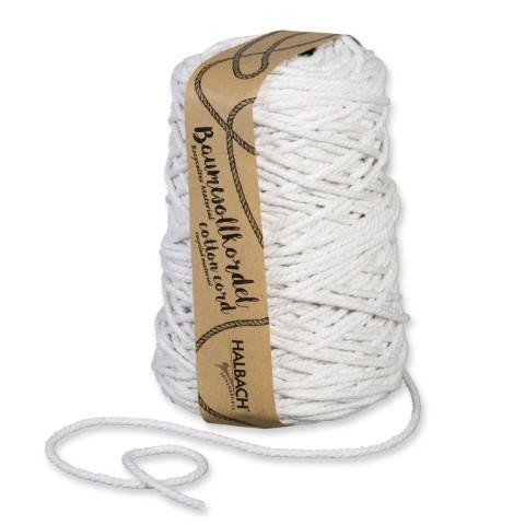 Baumwollkordel 500gr. ca.80Meter 5mm white 11 NETTO