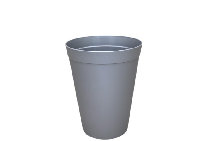 Floristvase Basic zink, H20 D15cm