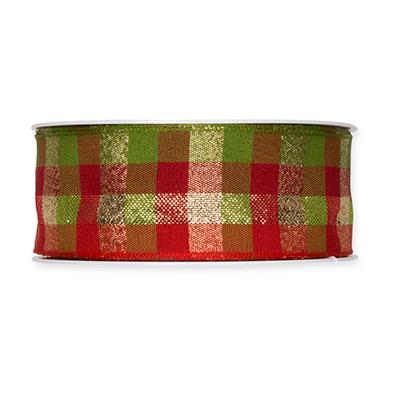 Karoband 38 mm 18 Meter red/green/gold 730