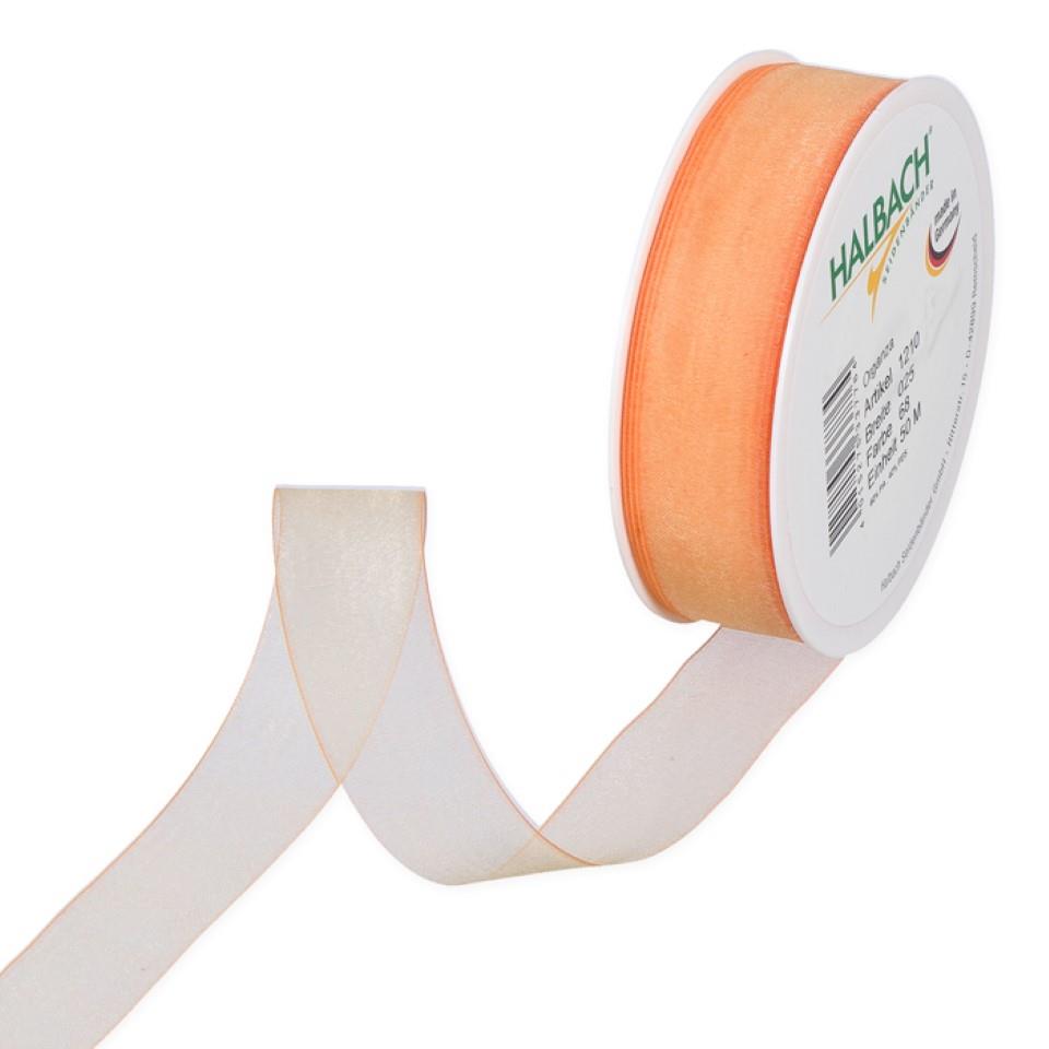 Organza 25mm o.Dr. orange68 Organza 25mm o.Dr. orange68