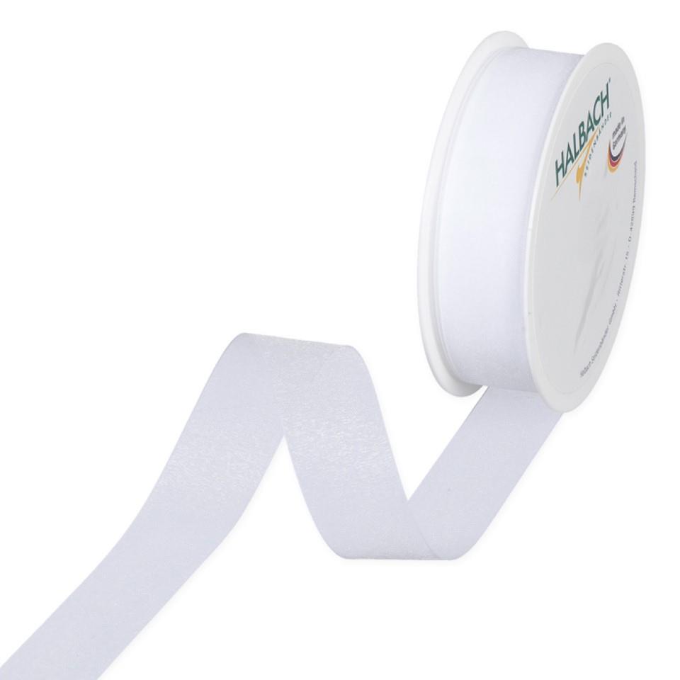 Organza 25mm o.Dr. weiß11