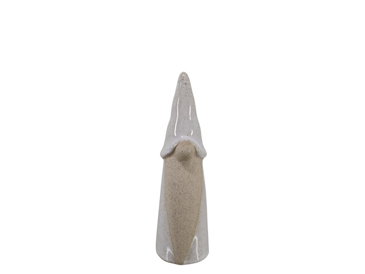 Nikolaus stehend Keramik creme/natur H18cm