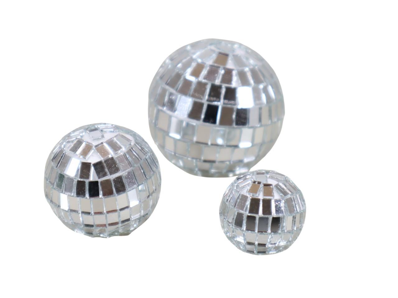 Discokugel D5/3,5/2,5/2cm Mix 36 Stück Discokugel D5/3,5/2,5/2cm Mix 36 Stück