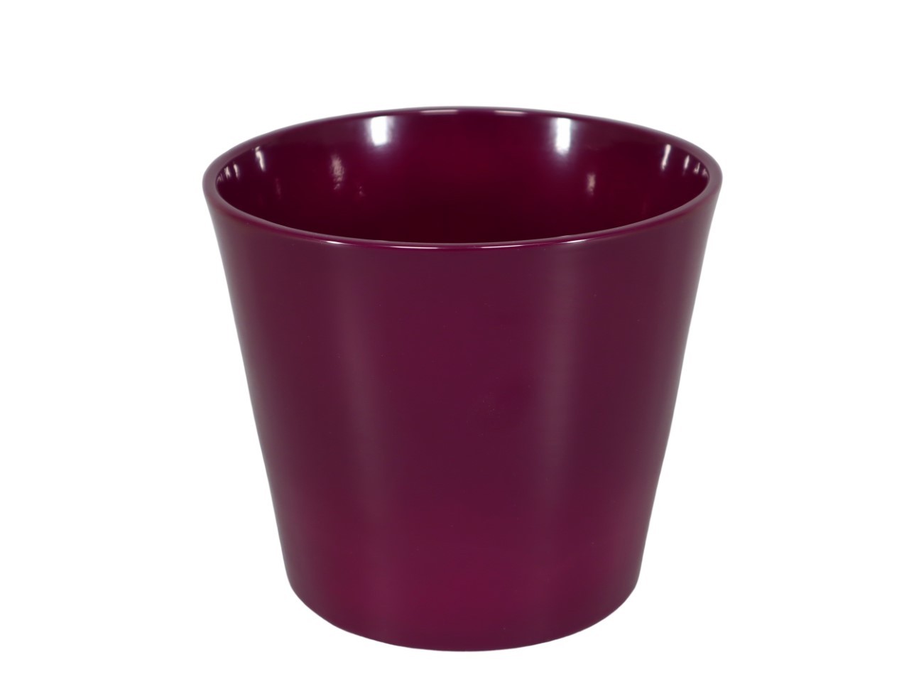 Keramikübertopf Serie 440 14cm brombeere glanz