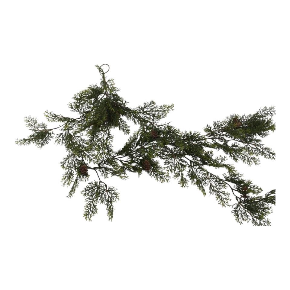 Thujahänger m. Zapfen 125 cm grün