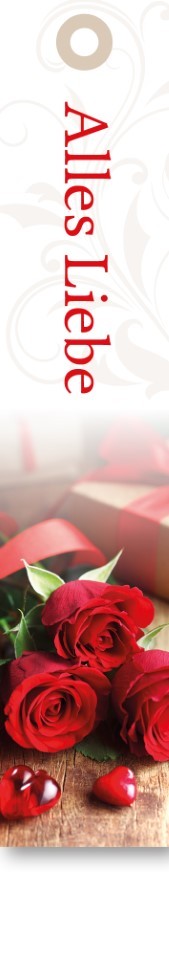 Geschenkkärtchen Favourite Alles Liebe 3x15 cm