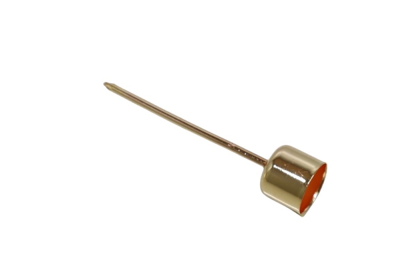 Stabkerzenhalter Metall champagner glanz 2,2cm
