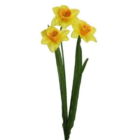 Narzisse/Osterglocke 3 Blüten H61cm gelb