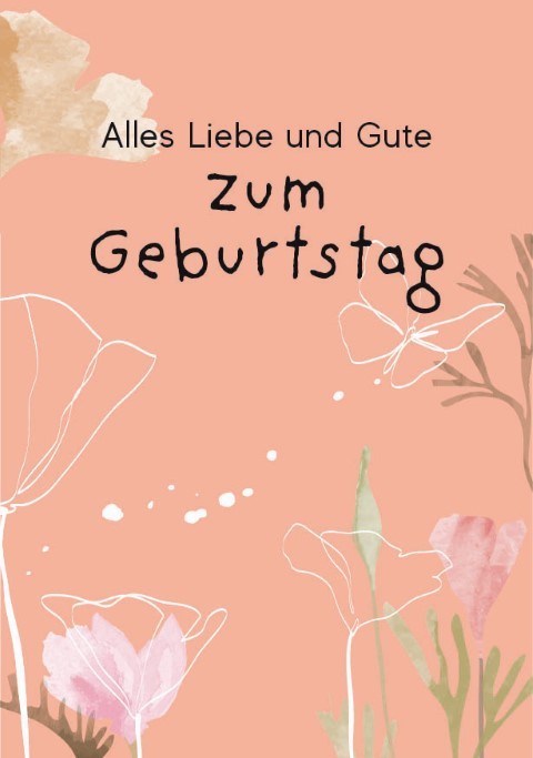 Minikarten Spring Zum Geburtstag 7,5x5 cm