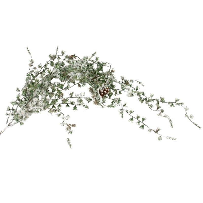 Zuckerfichte Zweig x12  mit Schnee  L81cm