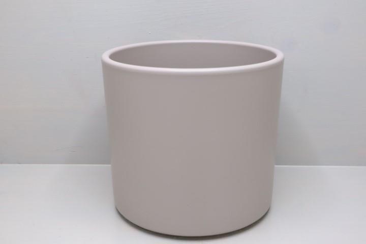 Keramikübertopf 23cm steingrau-matt Serie 411