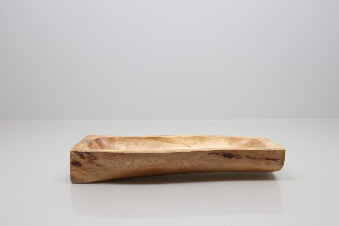 Tablett Baumstamm Holz natur L38x13,5cm