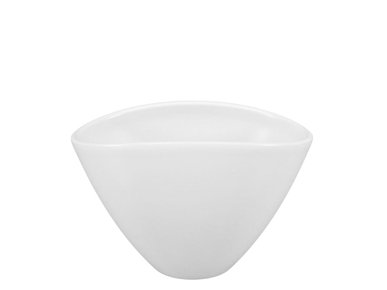 Schale oval Serie 405 Keramik weiss matt 20cm