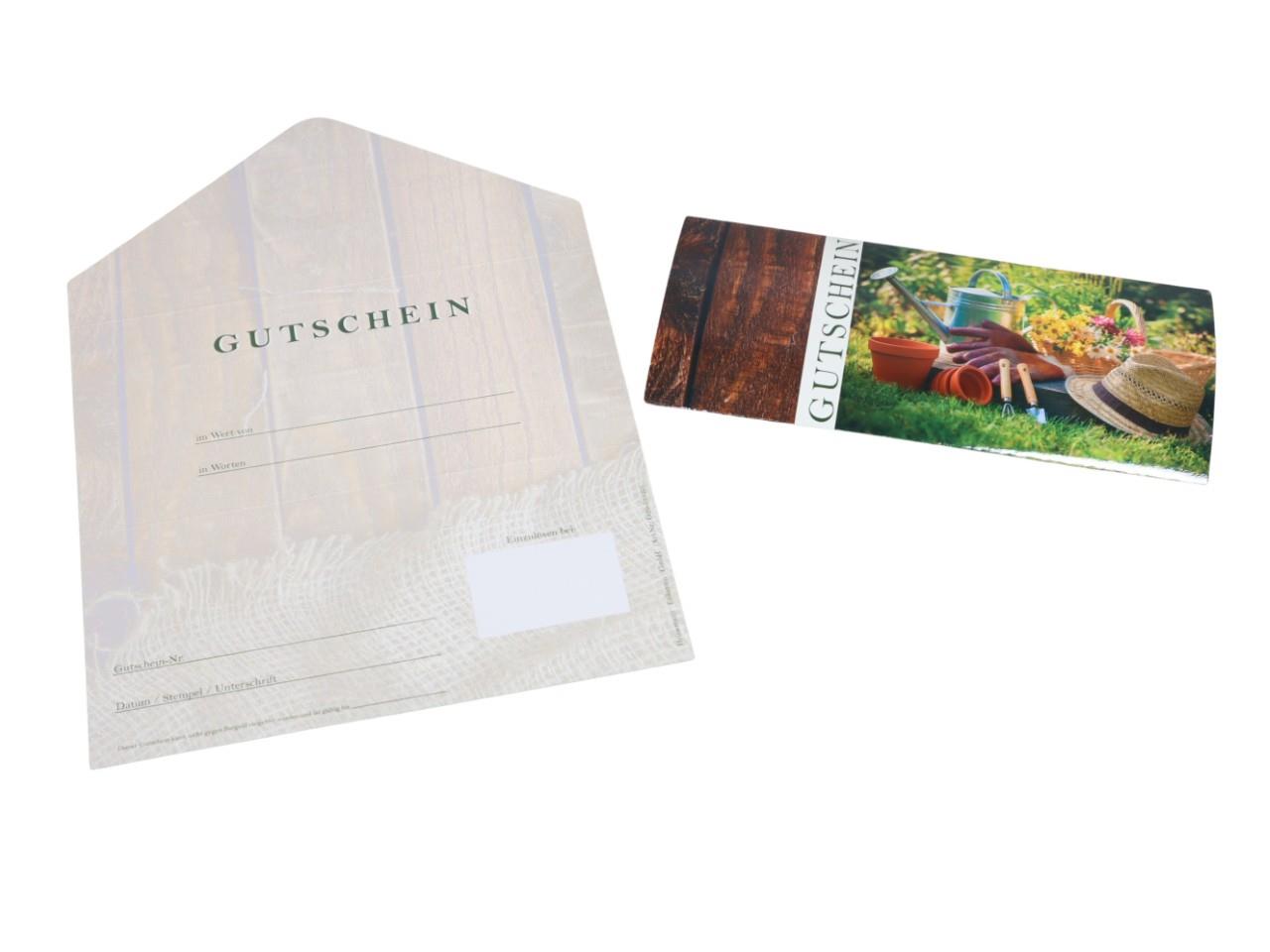 Gutschein Garten-Jute 21x30 cm