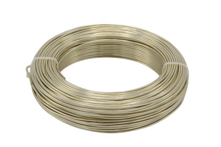 Aluminium-Draht 2,0 60m/500 gr. champagner NETTO