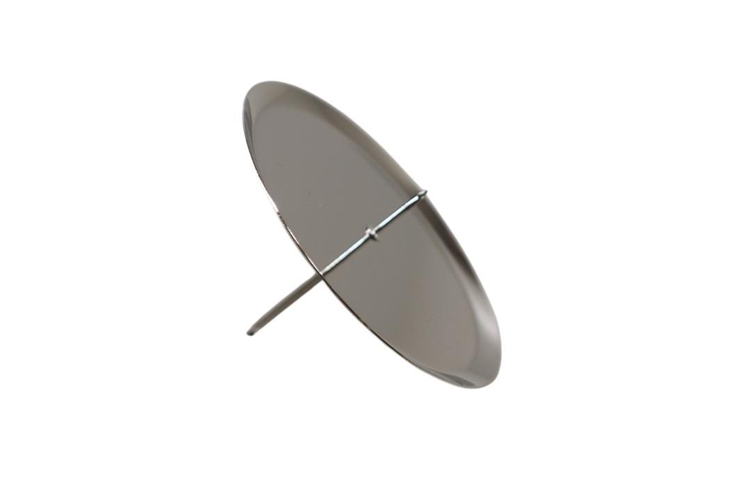 Kerzenhalter/Teller silber Metall 10cm Kerzenhalter/Teller silber Metall 10cm