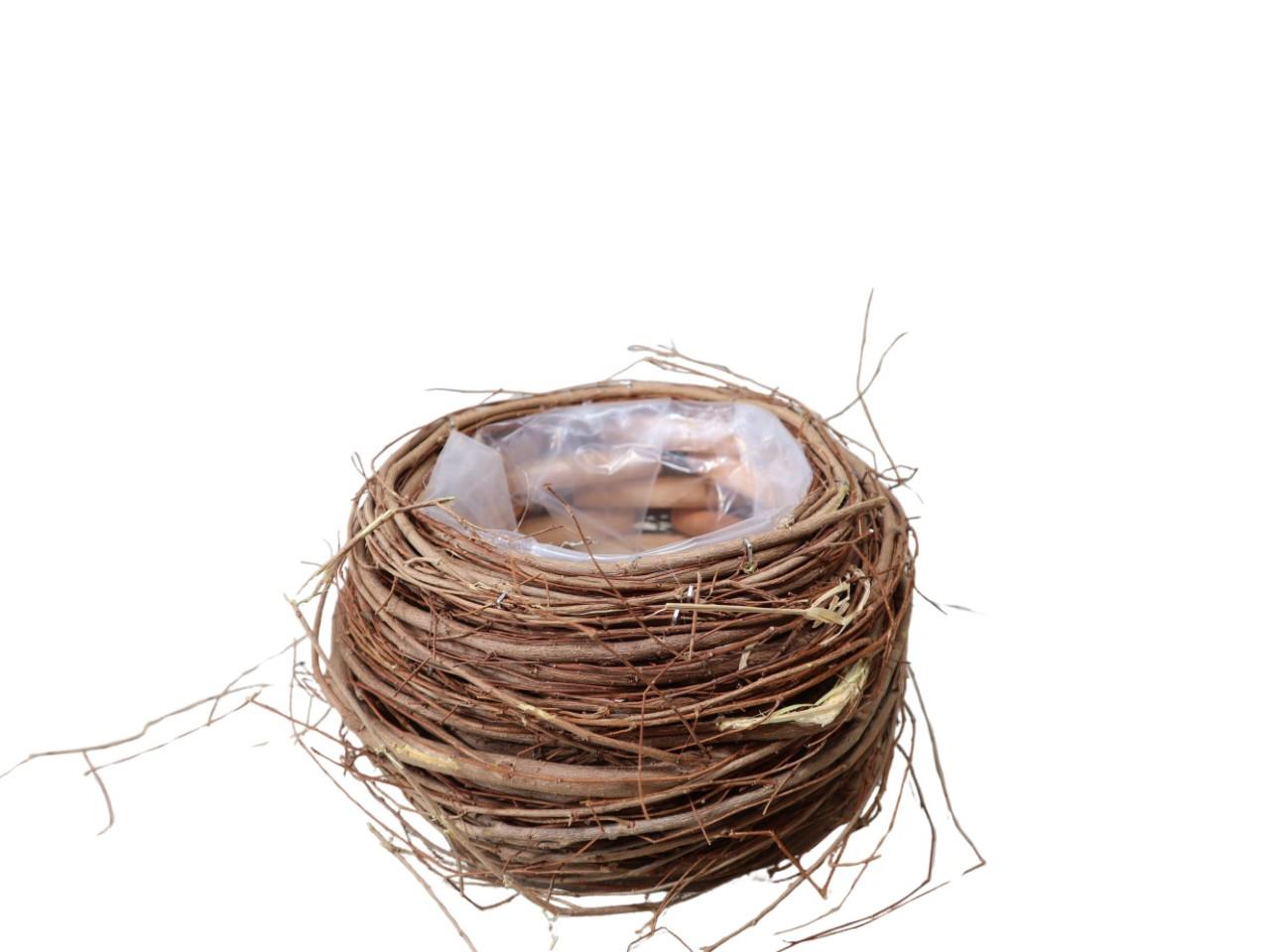 Pflanzschale rund Weide natur D20xH11cm