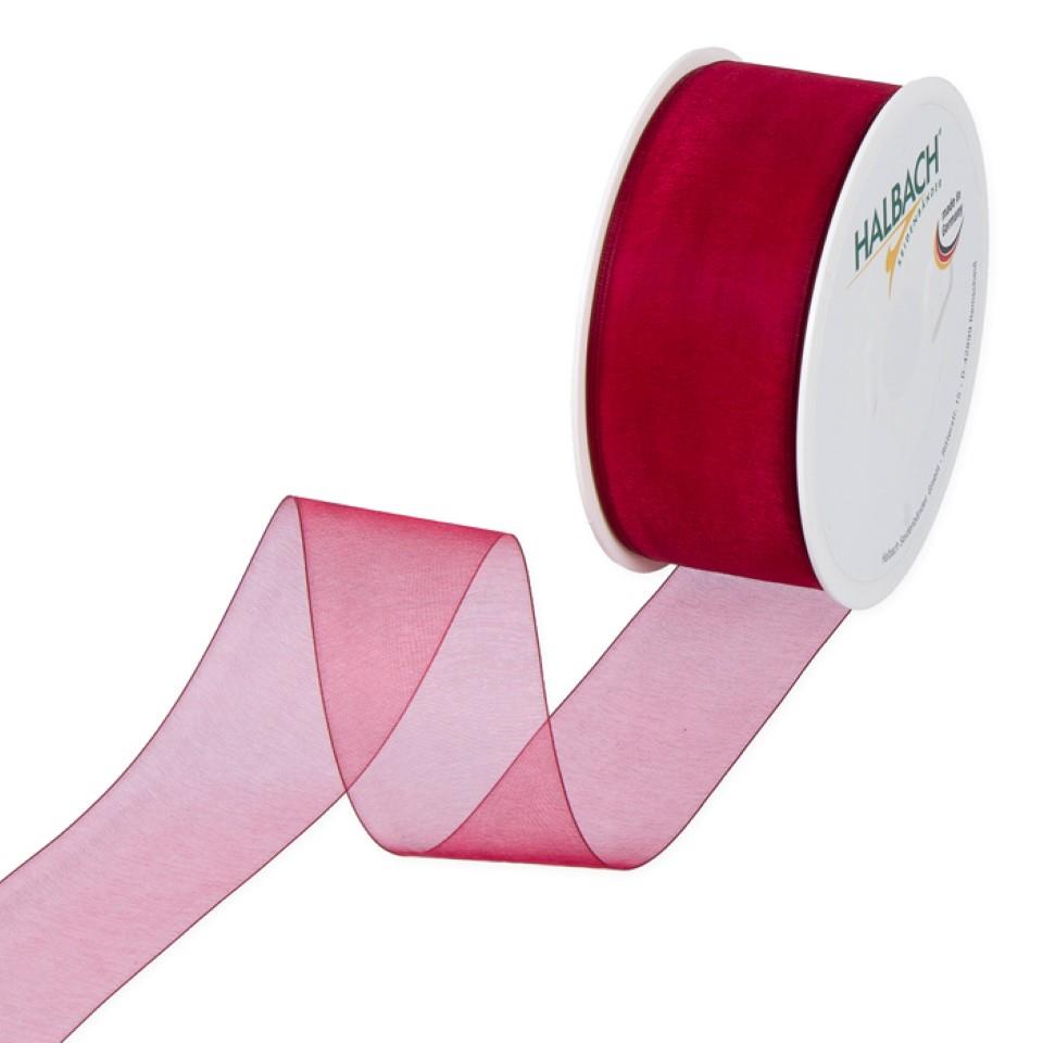 Organza 40mm o.Dr. weinrot65