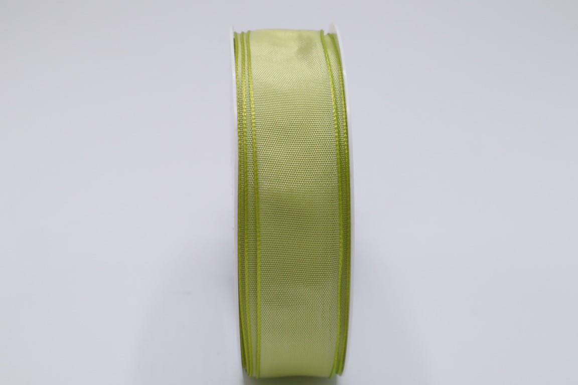 Drahtkantenband 25mm soft grün 403